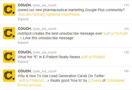 Content Promotion Strategy - Couch