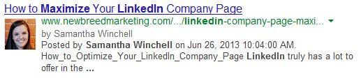 google authorship