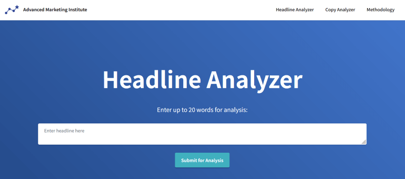 Aminstitute Headline Analyzer