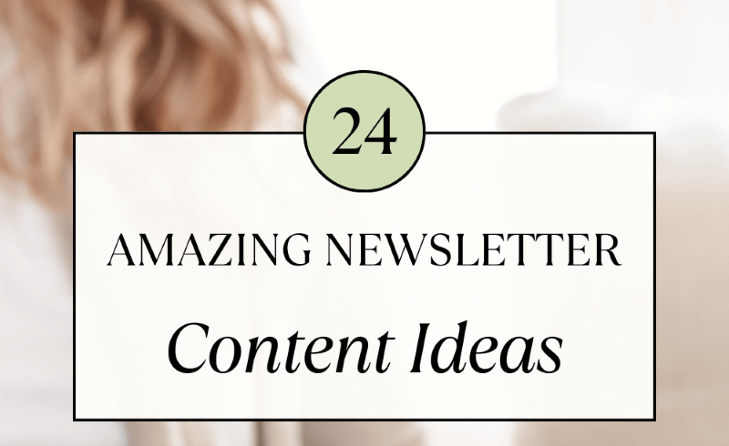 Newsletter Content Ideas