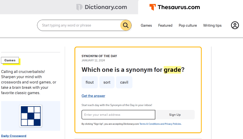 Thesaurus