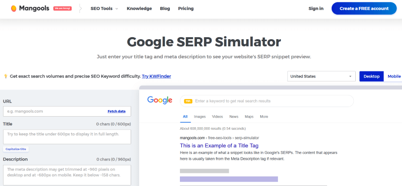 SERP Simulator