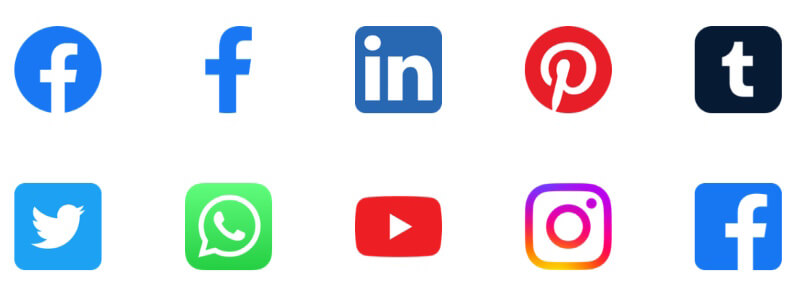 Social media buttons
