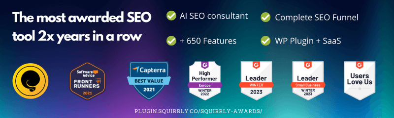 Squirrly SEO plugin