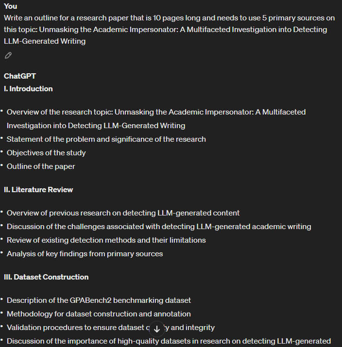 Write Research Outline with ChatGPT