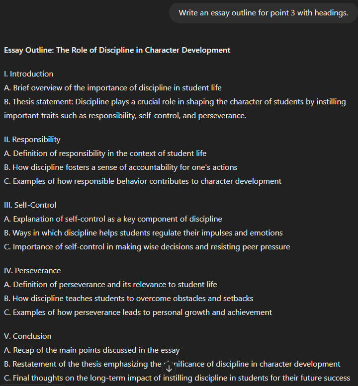 Outlining Your Essay