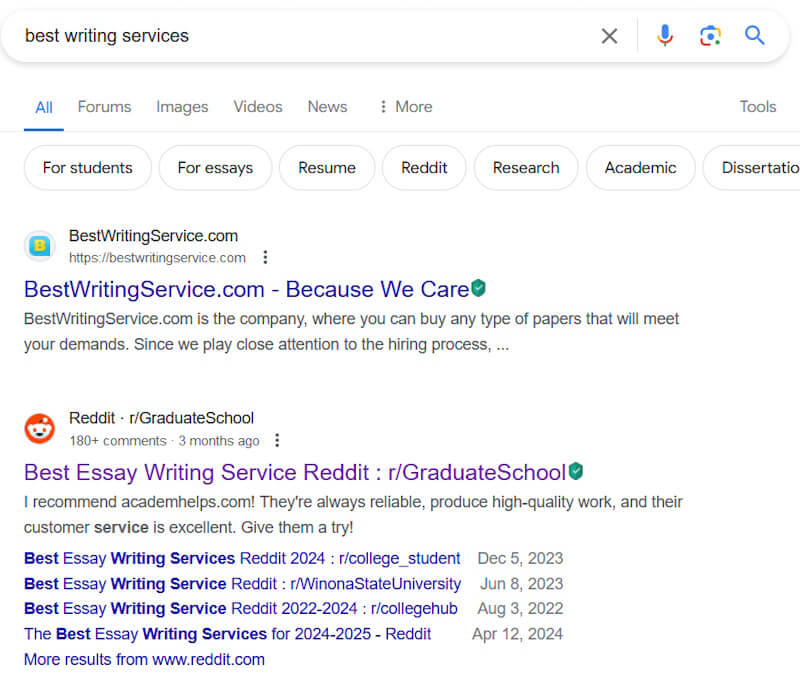 Google search