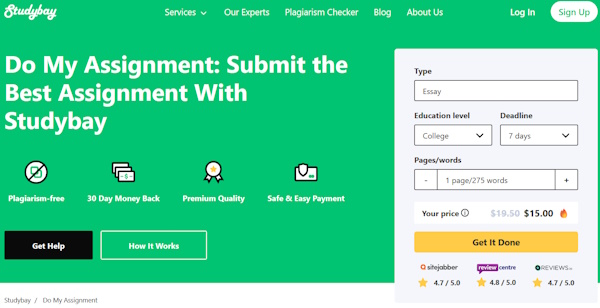 Studybay Assignment Writing Services
